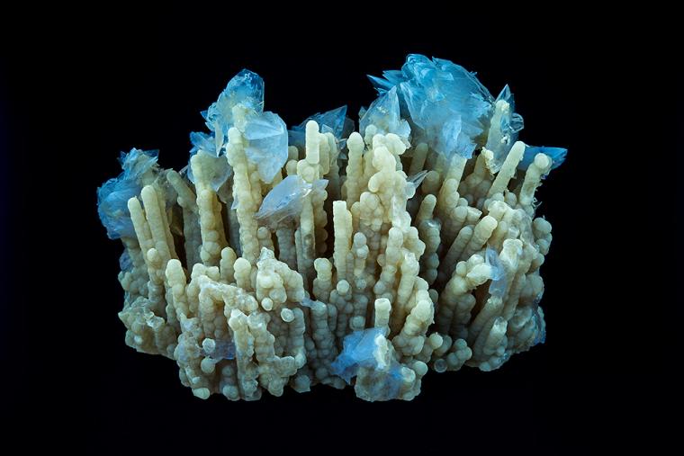 COLEMANITE on CALCITE